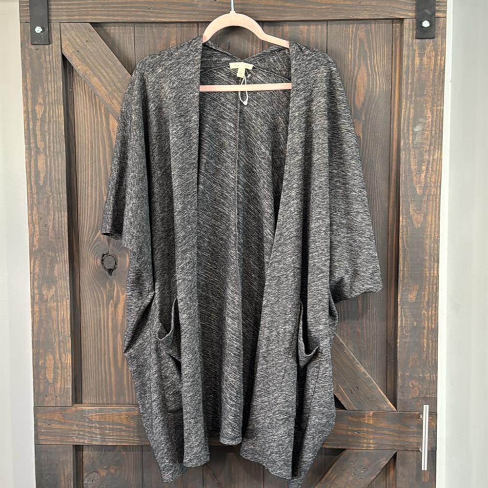 Eileen Fisher Women’s Italian Organic‎ Cotton Oversized Dolman Cardigan Size L
